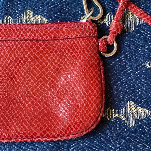 CALVIN KLEIN Red Zip wristlet wallet purse - Picture 5 of 6